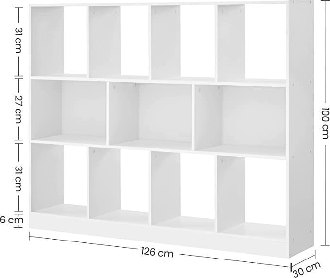 Grāmatu skapis VASAGLE LBC054T14 cena un informācija | Plaukti | 220.lv