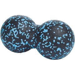 Двойной роликовый массажный шарик 16x8.5 см, синий цена и информация | Аксессуары для массажа | 220.lv