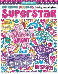 Notebook Doodles Superstar: Coloring & Activity Book цена и информация | Книги для малышей | 220.lv
