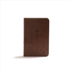 CSB Compact Bible, Brown LeatherTouch, Value Edition cena un informācija | Garīgā literatūra | 220.lv
