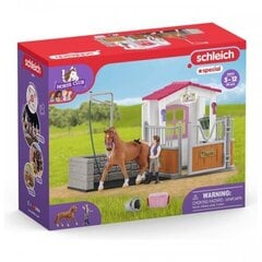 Zirgu kluba mazgāšanas stacija ar zirgu stendu Schleich cena un informācija | Rotaļlietas meitenēm | 220.lv