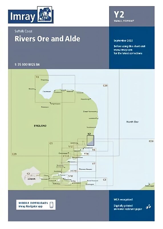 Imray Chart Y2: Rivers Ore and Alde 2022 New edition cena un informācija | Enciklopēdijas, uzziņu literatūra | 220.lv