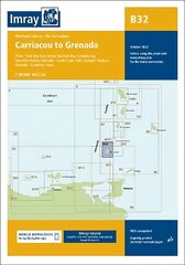 Imray Chart B32: Carriacou to Grenada 2022 New edition cena un informācija | Enciklopēdijas, uzziņu literatūra | 220.lv