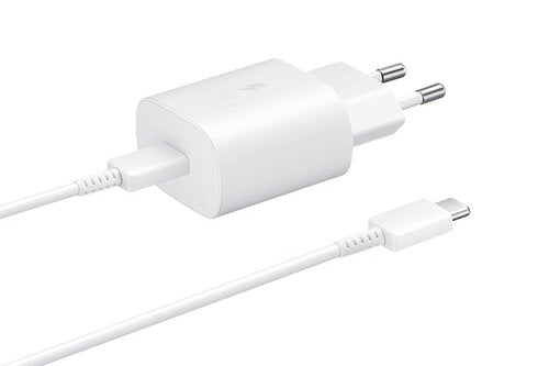 Зарядное устройство Samsung Travel Quick charger USB-C to USB-C 25W, 1 м цена и информация | Зарядные устройства для телефонов | 220.lv