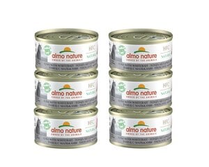 Almo Nature HFC Natural, kaķiem ,tuncis ar mailītēm, 6 x 70g. цена и информация | Консервы для котов | 220.lv