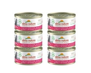Almo Nature HFC Natural, для кошек, куриное мясо и печень, 6x70г. цена и информация | Консервы для котов | 220.lv