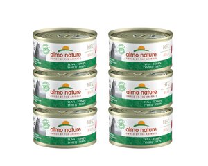 Almo Nature HFC Jelly, kaķiem, tuncis želejā, 6 x 70g. cena un informācija | Konservi kaķiem | 220.lv