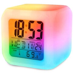 Pulkstenis RGB digitālais modinātāja pulkstenis cena un informācija | Pulksteņi | 220.lv