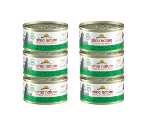 Almo Nature HFC Natural, kaķiem, tuncis ar saldo kukurūzu, 6 x 70g. cena un informācija | Konservi kaķiem | 220.lv