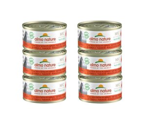 Almo Nature HFC Natural, kaķiem, vista ar ķirbi, 6 x 70g. cena un informācija | Konservi kaķiem | 220.lv