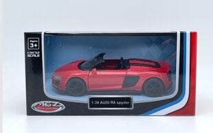 Игрушечная машинка МСЗ Audi R8 Spyder, 1:39 цена и информация | Игрушки для мальчиков | 220.lv