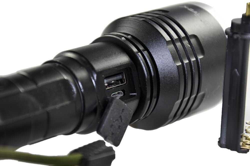 XHP90 LED taktiskais lukturītis ar POWERBANK 18650 / 26650 vai AAA šūnām cena un informācija | Lukturi | 220.lv