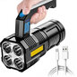 Luktura lampa Prožektors Iebūvēts USB uzlādējams akumulators cena un informācija | Lukturi un prožektori | 220.lv