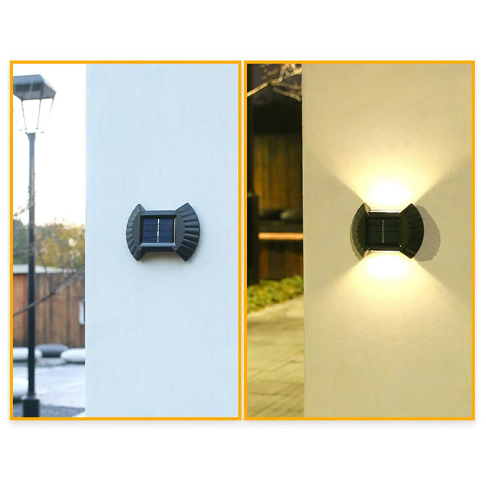 Saules lampa Sienas lampa Dekoratīvā LED komplektā 4 gab цена и информация | Āra apgaismojums | 220.lv