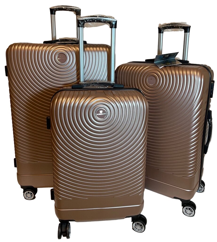 Airtex ceļojumu čemodāns, mazs, zelta krāsā, 652/24 cena un informācija | Koferi, ceļojumu somas | 220.lv