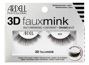 Mākslīgās skropstas Ardell 3D Faux Mink False Eyelashes 858 Lash, melnas, 4 pāri цена и информация | Накладные ресницы, керлеры | 220.lv