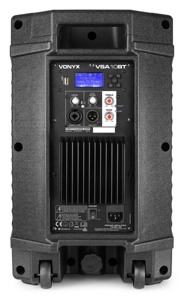 VONYX VSA10BT aktīvais skaļrunis 10" 500W BT/MP3 цена и информация | Skaļruņi | 220.lv