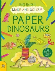 Make & Colour Paper Dinosaurs cena un informācija | Grāmatas mazuļiem | 220.lv