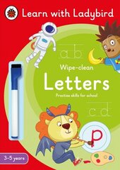 Letters: A Learn with Ladybird Wipe-Clean Activity Book 3-5 years: Ideal for home learning (EYFS) цена и информация | Книги для самых маленьких | 220.lv