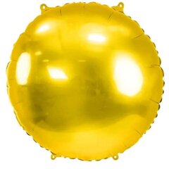 Folija balons apaļš zeltains 45 cm cena un informācija | Baloni | 220.lv