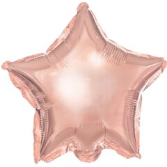 Folijas baloni "Zvaigzne" 25 cm 25 gab rozā zelta цена и информация | Шарики | 220.lv