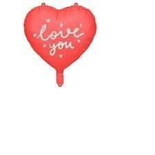 Folijas balons "love you" 45 cm cena un informācija | Baloni | 220.lv