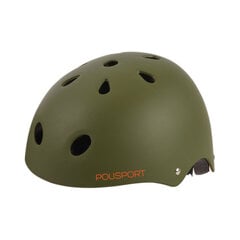 Bērnu veloķivere (S) 53-55cm, 390g, krāsa: Zaļa, Polisport Urban Radical (4048) 5543 цена и информация | Шлемы | 220.lv