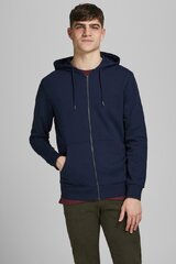 Толстовка мужская JJEBASIC 12181901 Navy Blazer, синяя цена и информация | Мужские свитера | 220.lv