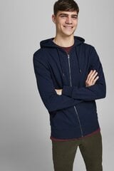 Vīriešu sporta krekls JJEBASIC 12181901 Navy Blazer cena un informācija | Vīriešu džemperi | 220.lv