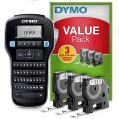 Etiķešu printeris DYMO LabelManager 160 (+ 3 lentes) cena un informācija | Piederumi printerim | 220.lv