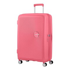 American Tourister lielais ceļojumu koferis Soundbox Spinner Expandable 77 cm, Sun Kissed Coral L cena un informācija | Koferi, ceļojumu somas | 220.lv