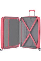 American Tourister средний чемодан Soundbox Spinner Expandable 67см, Sun Kissed Coral цена и информация | Чемоданы, дорожные сумки | 220.lv