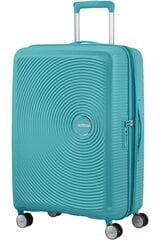 American Tourister vidējā lieluma ceļojumu koferis Soundbox Spinner Expandable 67 cm, Turquise Tonic цена и информация | Чемоданы, дорожные сумки | 220.lv