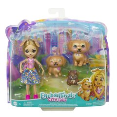 Lelle Zelta retrīveru ģimenes komplekts Enchantimals® Gerika HHB85 цена и информация | Игрушки для девочек | 220.lv