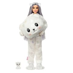 Кукла Barbie®️ Cutie Reveal Winter Sparkle Series - Polar Bear HJL64 цена и информация | Игрушки для девочек | 220.lv
