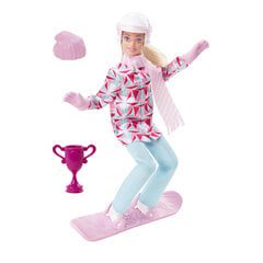 Кукла Barbie Зимние виды спорта Сноубордист HCN32 цена и информация | Игрушки для девочек | 220.lv
