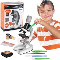 Bērnu mikroskopa komplekts - zinātniskais mikroskops cena un informācija | Attīstošās rotaļlietas | 220.lv