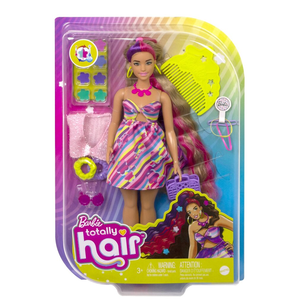 Кукла Barbie®️ Totally Hair Doll - Curvy HCM89 цена | 220.lv