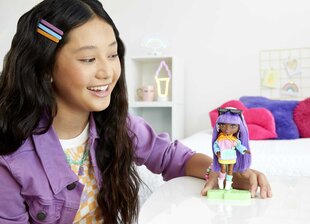 Barbie® Extra mini lelle ar lavandas matiem HJK66 цена и информация | Игрушки для девочек | 220.lv