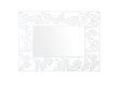 Sienas spogulis A2A White Butterfly, balts cena un informācija | Spoguļi | 220.lv