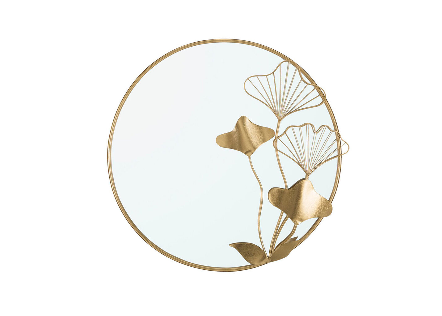 Sienas spogulis A2A Flower, zeltains цена и информация | Spoguļi | 220.lv