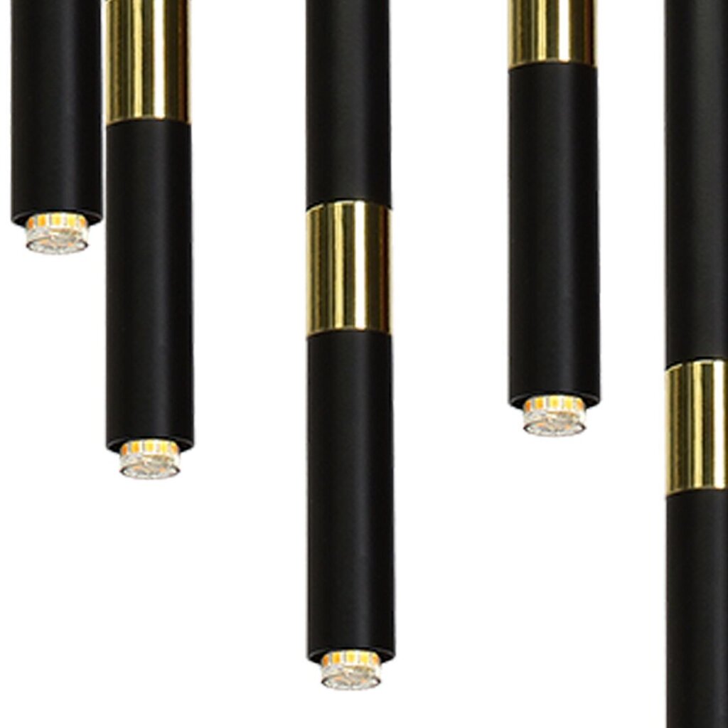 Piekaramā lampa Milagro MONZA BLACK / GOLD 11xG9 8W cena un informācija | Piekaramās lampas | 220.lv