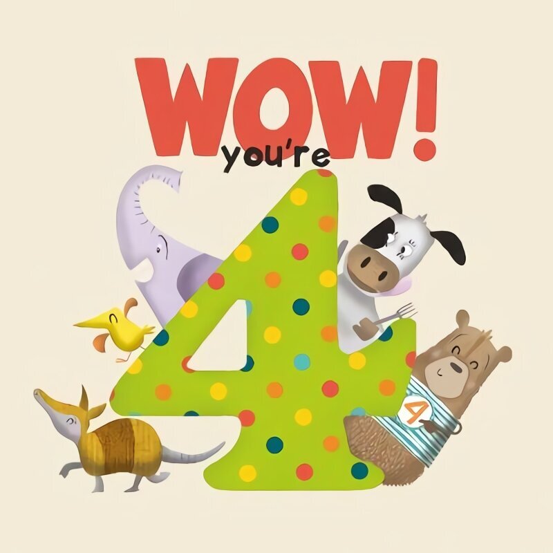 WOW! You're Four birthday book цена и информация | Grāmatas mazuļiem | 220.lv