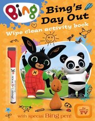 Bing's Day Out: Wipe Clean Activity Book, Bing's Day Out цена и информация | Книги для малышей | 220.lv