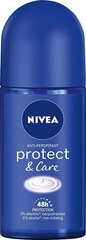 Rullīša antiperspirants Nivea Protect & Care sievietēm, 50 ml cena un informācija | Dezodoranti | 220.lv