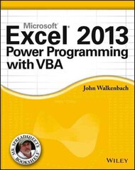 Excel 2013 Power Programming with VBA цена и информация | Книги по экономике | 220.lv