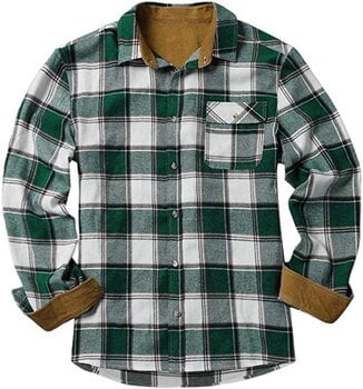 Мужская рубашка Gemijacka, зелёная/белая цена и информация | Мужские рубашки | 220.lv