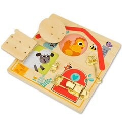 Деревянный развивающий столик Tooky Toy - замки цена и информация | Игрушки для малышей | 220.lv