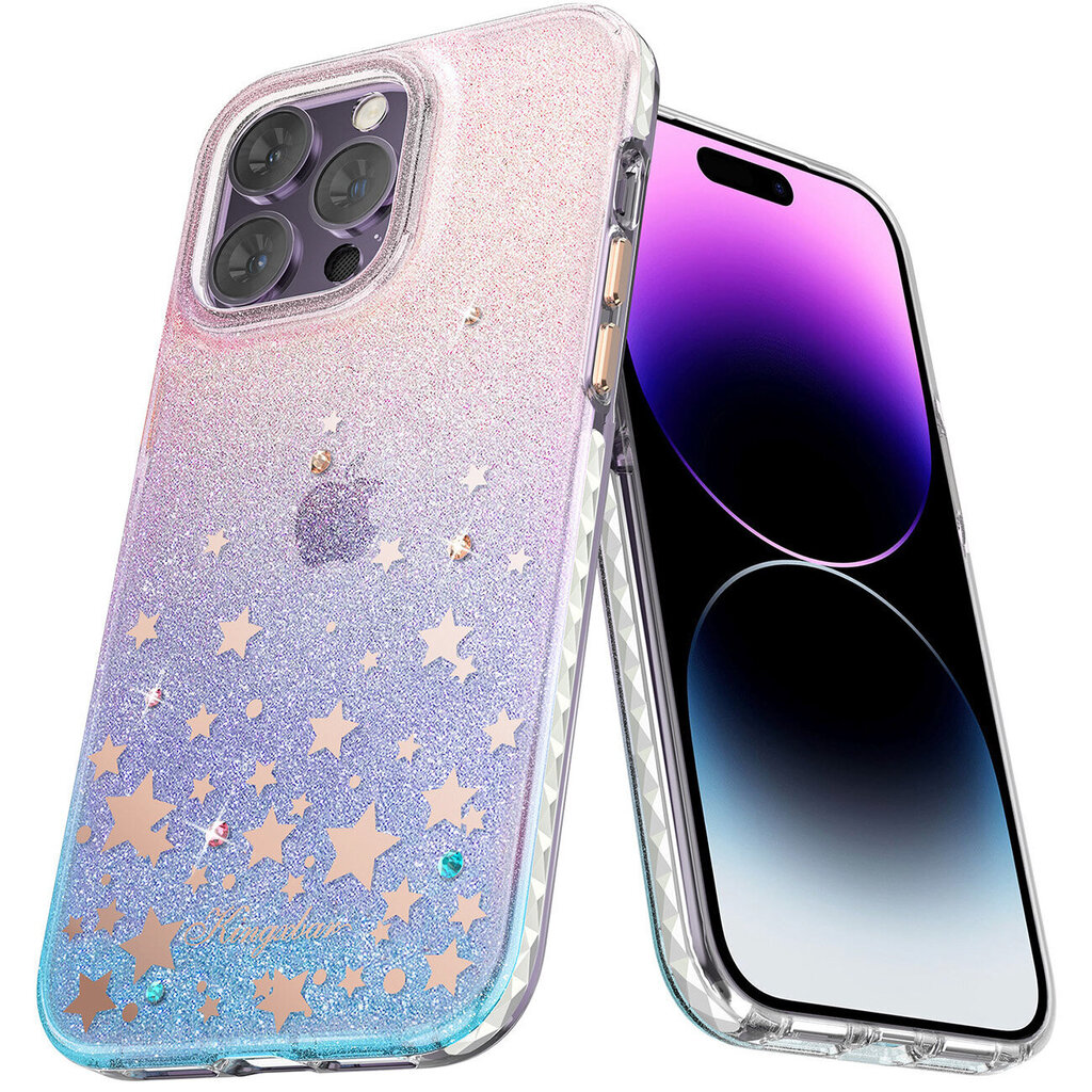 Kingxbar Heart Star piemērots iPhone 14, rozā cena un informācija | Telefonu vāciņi, maciņi | 220.lv