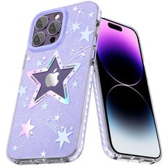 Kingxbar Heart Star piemērots iPhone 14 Plus, violets cena un informācija | Telefonu vāciņi, maciņi | 220.lv